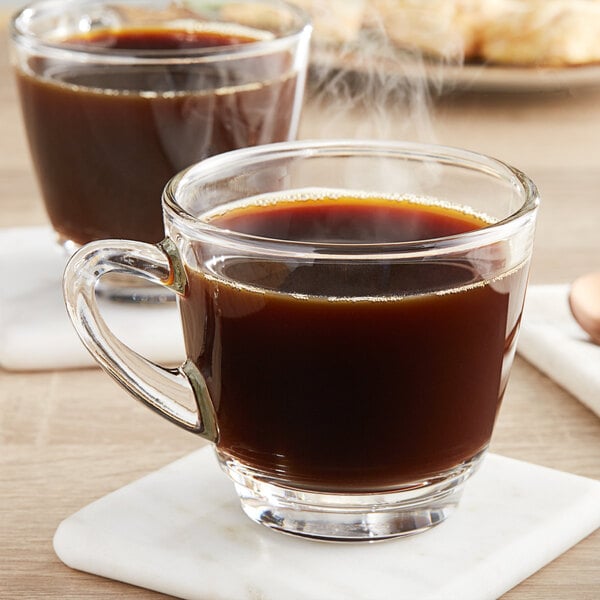 Acopa Customizable Glass Coffee Mug: WebstaurantStore