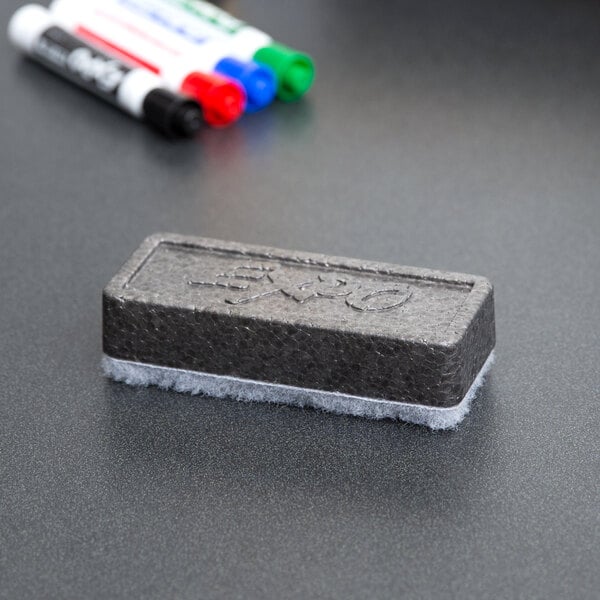 Expo Block Eraser 81505 Dry Erase Whiteboard Board Eraser 5 1/8 W x 1 1/4 H Pack of 12 Soft Pile 