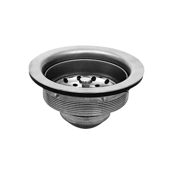 Fisher 6556 3 1/2" Chrome Basket Drain with Strainer