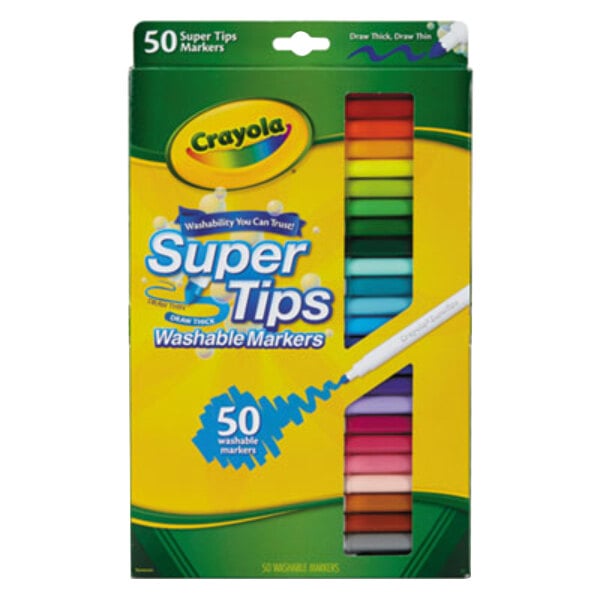 Crayola Dry Erase Fine Line Washable Markers, Assorted Colors, Set