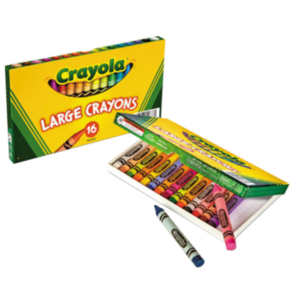 Crayola 520336 16 Assorted Large Size Crayons