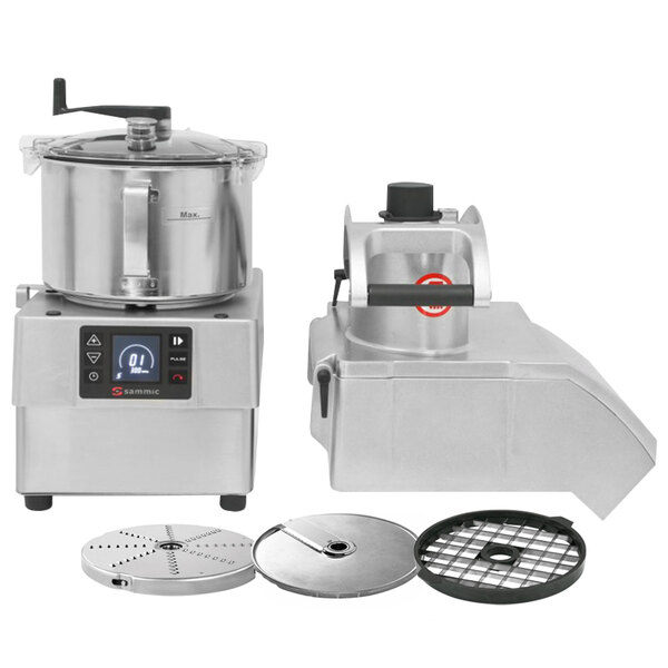 The Sammic CK-35V food processor with a bowl and lid.
