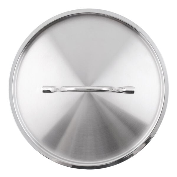 Vigor SS1 Series 10 Stainless Steel Replacement Lid for 3 Qt. Saute Pan /  8 Qt. Stock