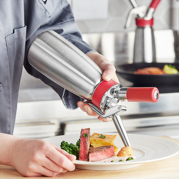 iSi 160301 Gourmet Whip Stainless Steel Whipped Cream Dispenser .5 Liter