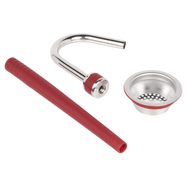 A red and stainless steel iSi Rapid Infusion tool.