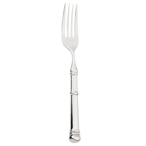 A Walco Soprano stainless steel European table fork with a silver handle.