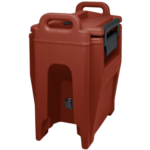 Cambro UC250PL402 Ultra Camtainer 2.75 Gallon Brick Red Insulated Soup ...