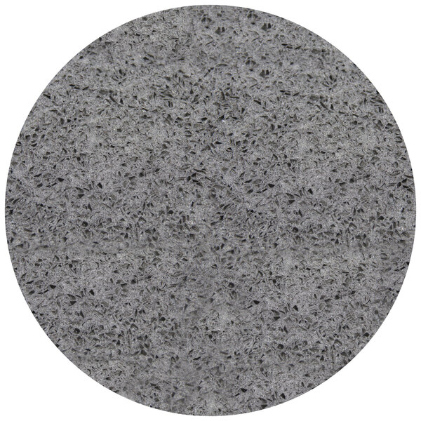 Art Marble Furniture Q405 24" Round Storm Gray Quartz Tabletop