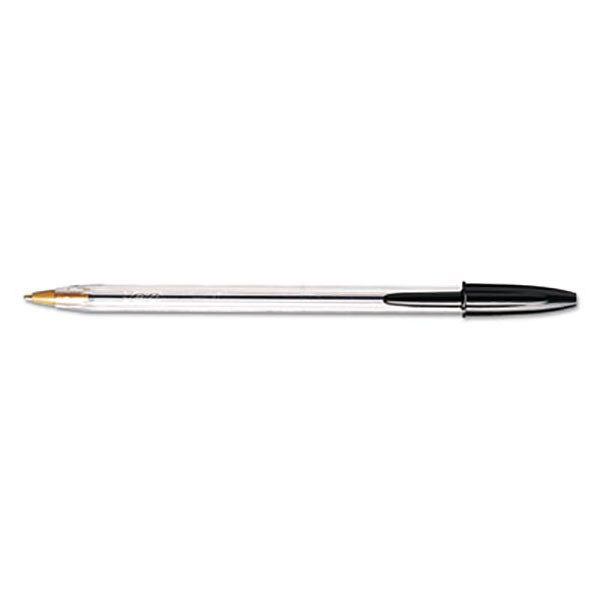 Meerdere galerij grens Bic MS11BK Black Medium Point 1mm Cristal Xtra Smooth Ballpoint Stick Pen -  12/Pack