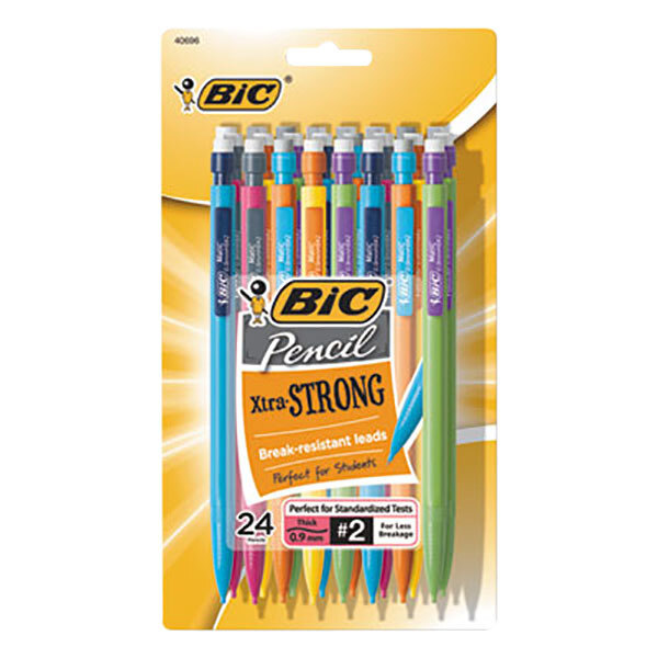 Bic MPLWP241 Assorted Barrel Color 0.9mm XtraStrong HB Lead 2