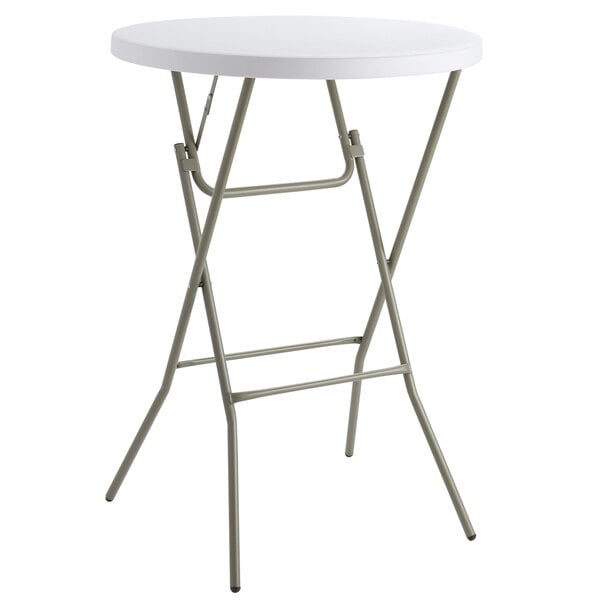 Top Table 32 Round Plastic Folding, High Top Round Pub Tables