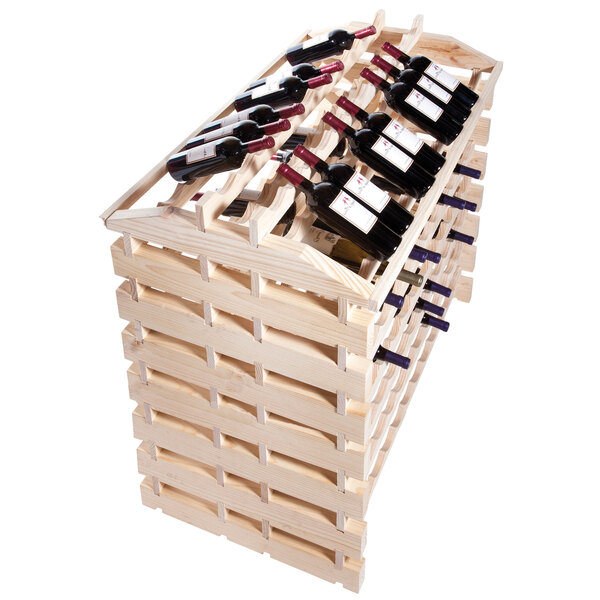 Franmara IF168N Modularack Pro Island 168 Bottle Natural Wooden