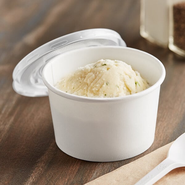 Medium Weight White Disposable Plastic Soup/Dessert Bowls, Can Use in  Microwave