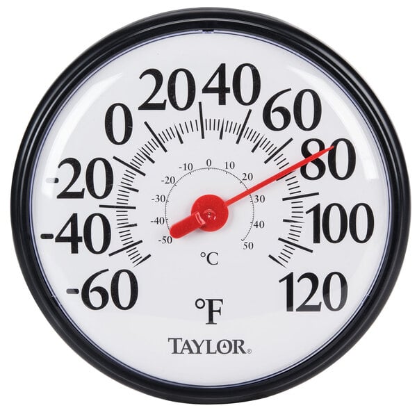 Taylor Precision Products 6700 Big & Bold Wall Thermometer Best Version! One Size Black 