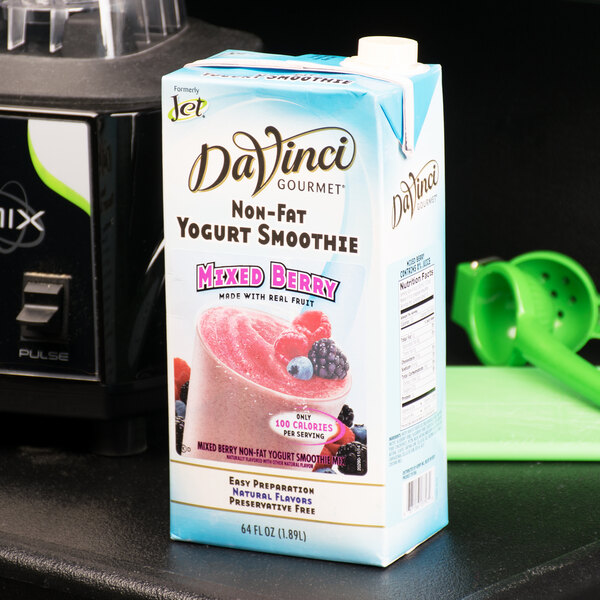 DaVinci Gourmet 64 fl. oz. Mixed Berry Non-Fat Yogurt Fruit Smoothie Mix
