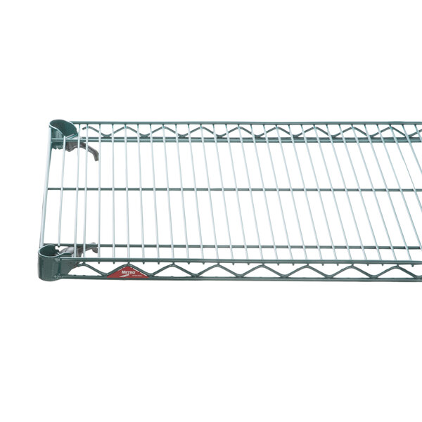 A Metroseal wire shelf with a wire rack on top.