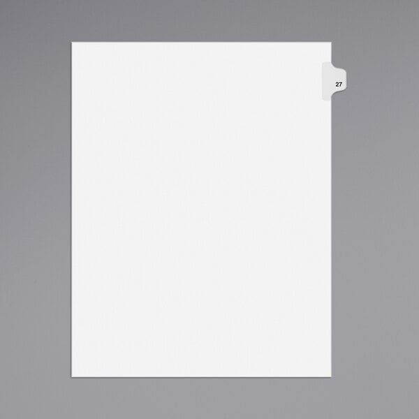 Avery® Individual Legal Exhibit #27 Side Tab Divider - 25/Pack