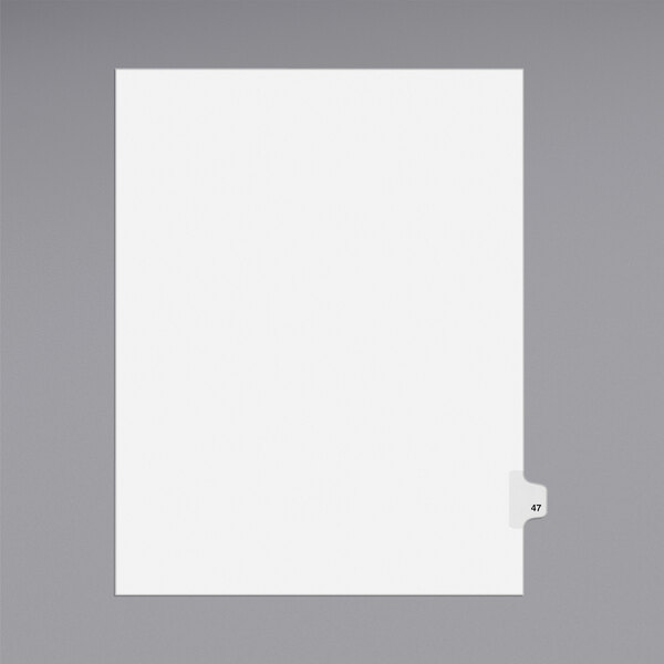 Avery® Individual Legal Exhibit #47 Side Tab Divider - 25/Pack