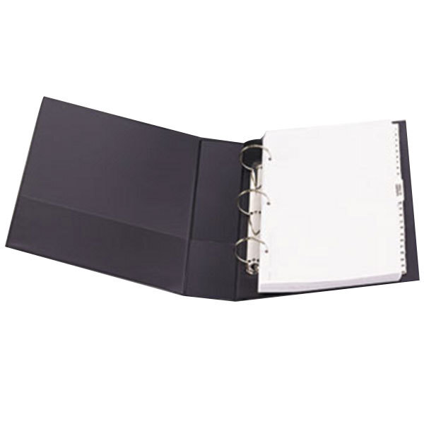 Avery® 6401 Black Durable Non-View Binder with 2" Round Rings and Spine Label Holder