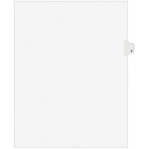 Avery® 11918 Individual Legal Exhibit #8 Side Tab Divider - 25/Pack