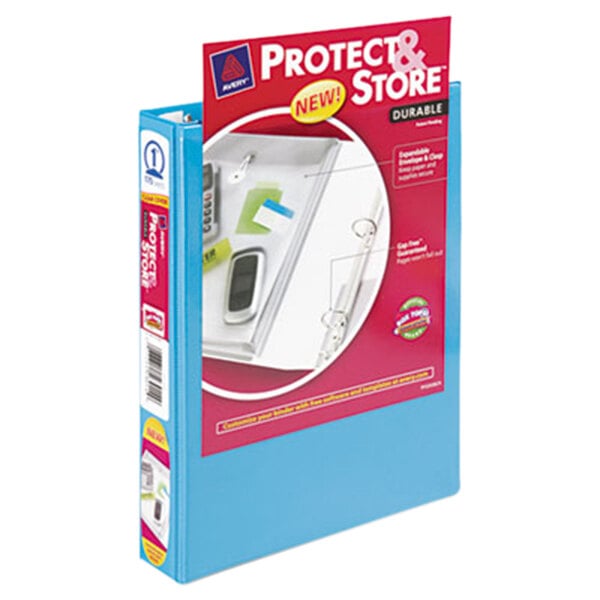 Avery® 23014 Blue Protect and Store Mini Durable View Binder with 1