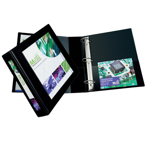 Avery® 68032 Black Heavy-Duty Framed View Binder with 2" Locking One Touch EZD Rings