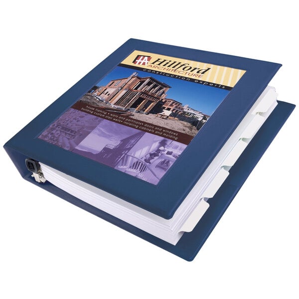 Avery® 68059 Navy Blue Heavy-Duty Framed View Binder with 1 1/2" Locking One Touch EZD Rings