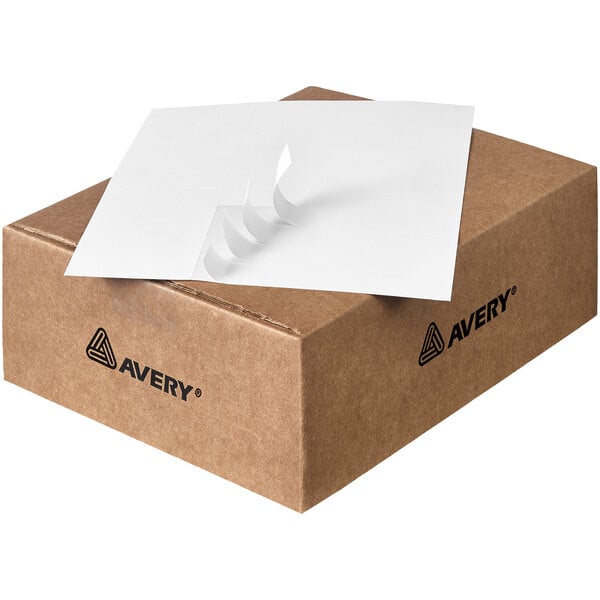 Avery® 1" x 2 13/16" White Mailing Address Labels - 16500/Case
