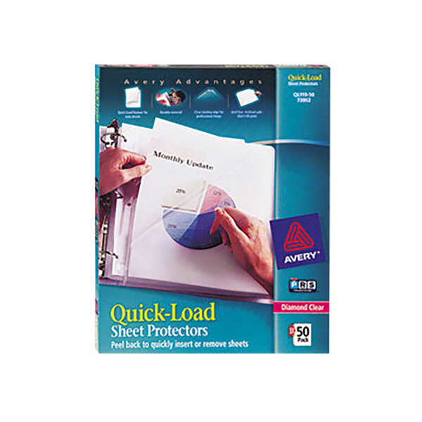 Avery® 73802 Quick Load 8 1/2" x 11" Diamond Clear AcidFree Sheet