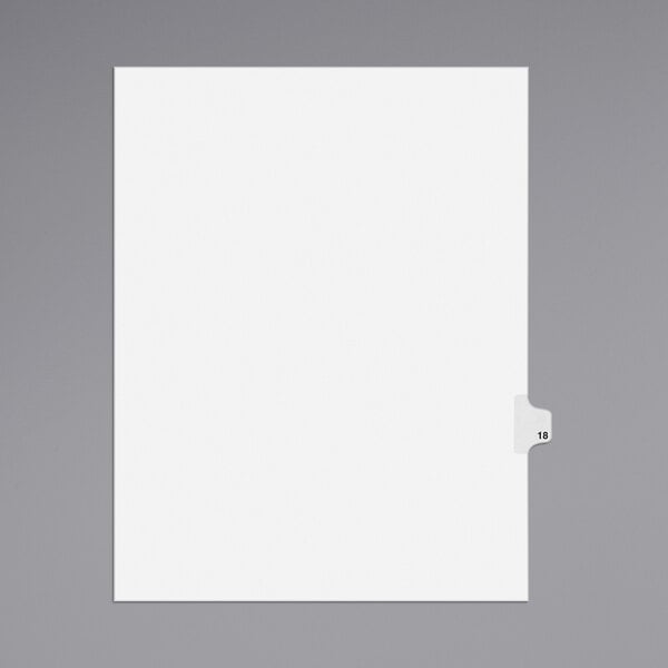 Avery® Individual Legal Exhibit #18 Side Tab Divider - 25/Pack