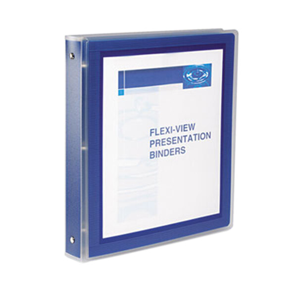 Avery® 17685 Navy Blue Flexi-View Binder with 1" Round Rings