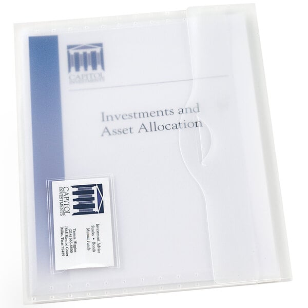 Avery® 8 1/2" x 11" Translucent Document Wallet - 12/Box