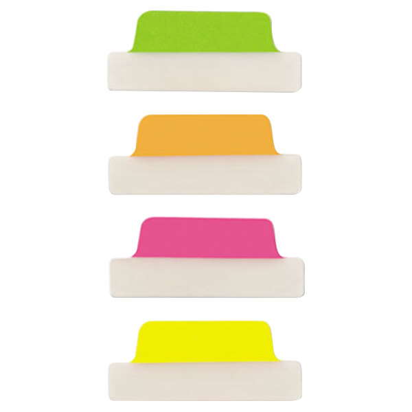Avery® 74767 Ultra Tabs 2 1/2" x 1" Assorted Neon Color Repositionable