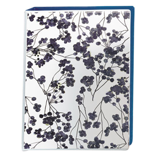 Avery® 18444 Floral/Navy Mini Durable Non-View Style Binder with 1" Round Rings