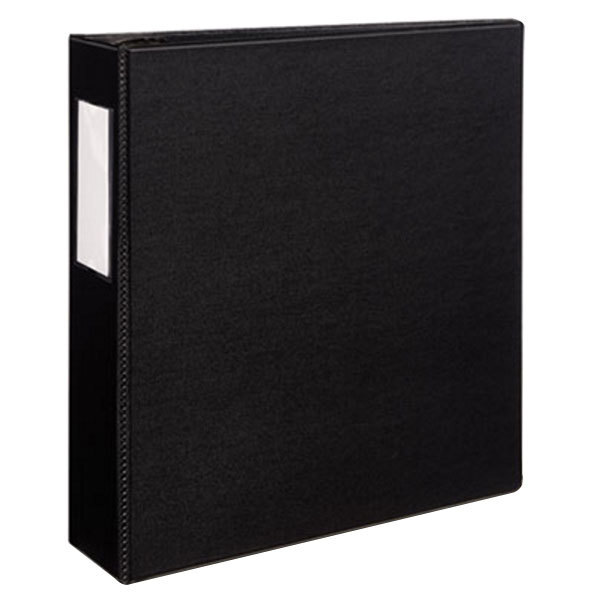 Avery® 8702 Black Durable Non-View Binder with 3" Non-Locking One Touch EZD Rings and Spine Label Holder