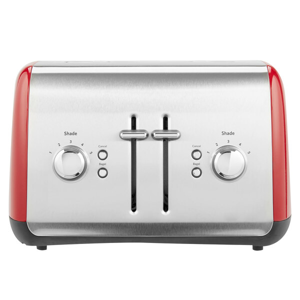 KitchenAid KMT4115ER Empire Red Four Slice Toaster with Manual Lift