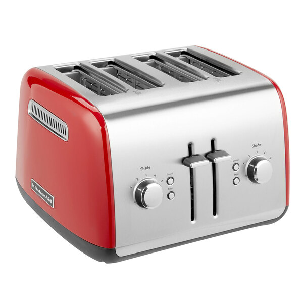 KitchenAid KMT4115ER Empire Red Four Slice Toaster with Manual Lift