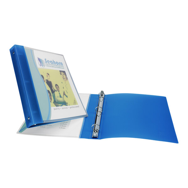 Avery® 17675 Blue FlexiView Binder with 1" Round Rings