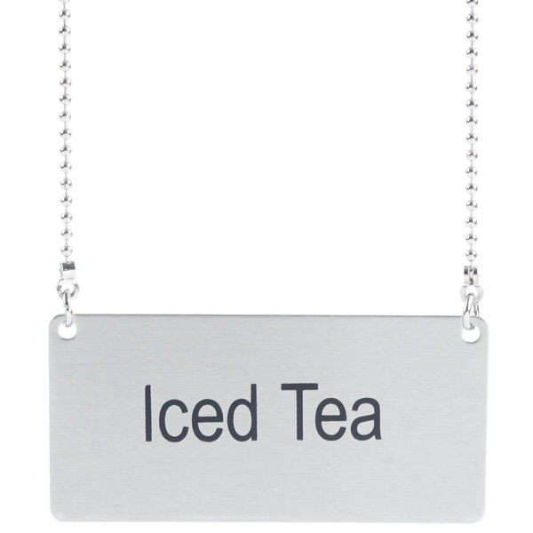Coffee Chafer Name Plate - "Iced Tea"