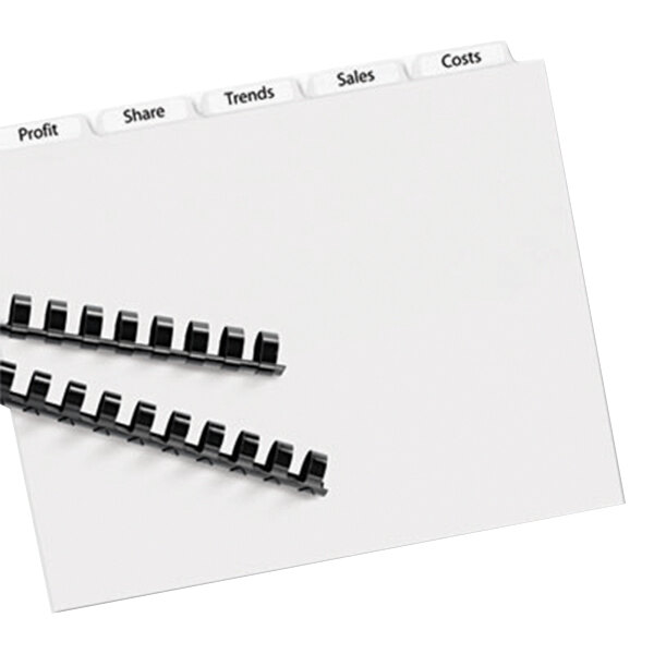 Avery® 11431 Index Maker 5Tab Unpunched Divider Set with Clear Label