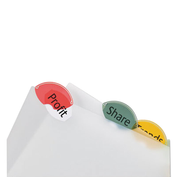 Avery® Style Edge Translucent Plastic 5Tab MultiColor Mini Insertable