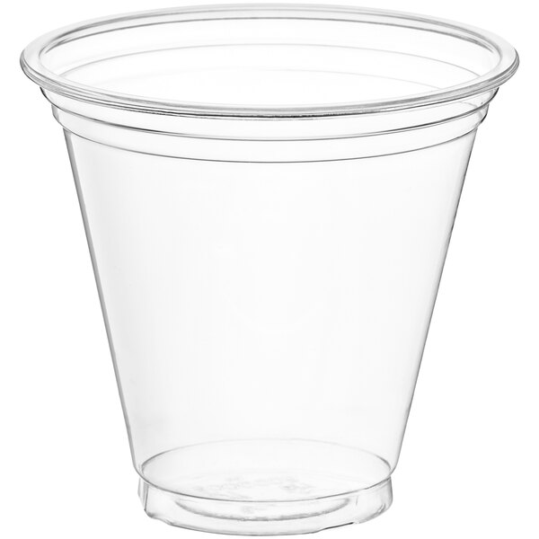 Choice 42 oz. Clear PP Plastic Cold Cup with Dome Lid - 50/Pack