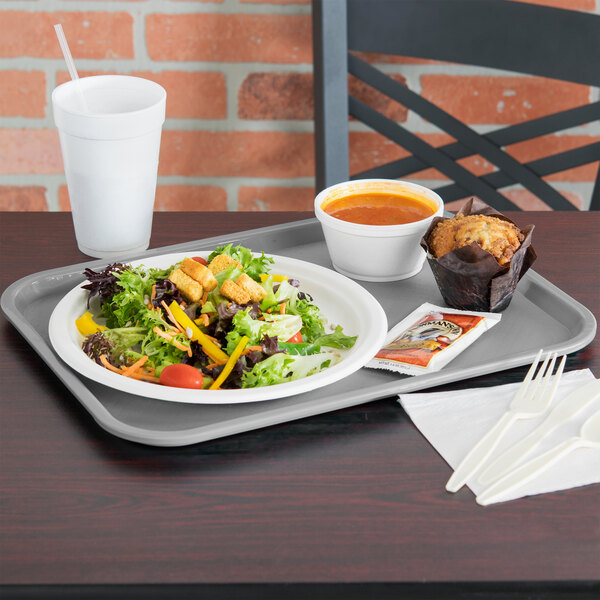 Vollrath 86115 12" x 16" Gray Plastic Fast Food Tray 24/Case