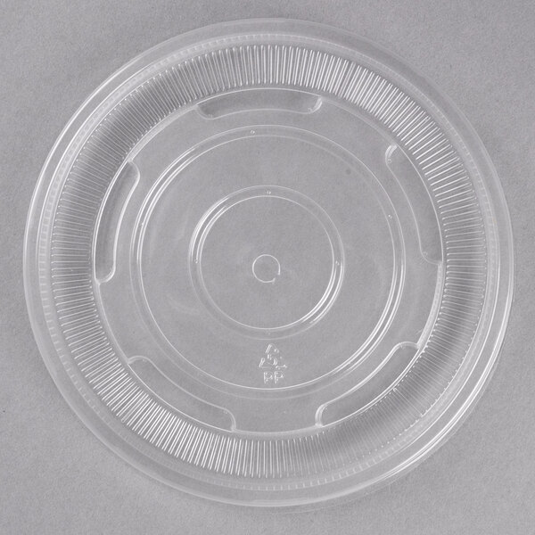Choice 32 oz. Clear Plastic Soup / Hot & Cold Food Cup Vented Lid - 500/Case