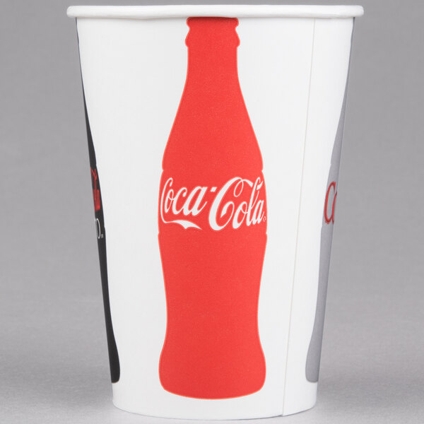 Paper Coca Cola Cups - 16-18 oz., 1000/Case | WebstaurantStore