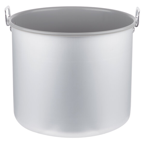 A Teflon-coated aluminum Town rice cooker pot with handles.