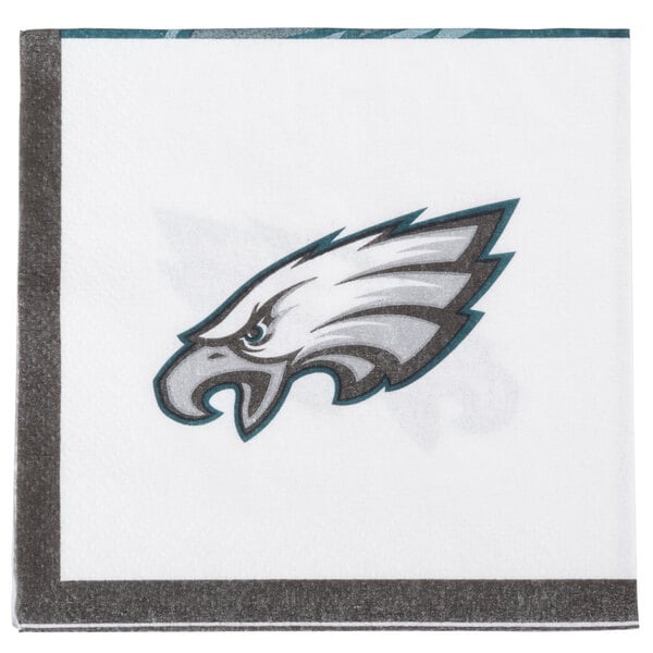Creative Converting 659524 Philadelphia Eagles 2Ply Beverage Napkin