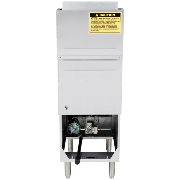 Avantco FF400 Natural Gas 50 lb. Stainless Steel Floor Fryer - 120,000 BTU