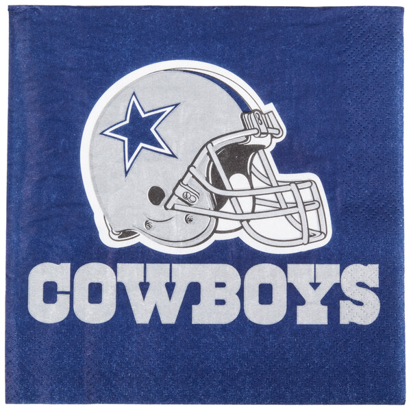 Creative Converting Dallas Cowboys 2-Ply Luncheon Napkin - 192/Case