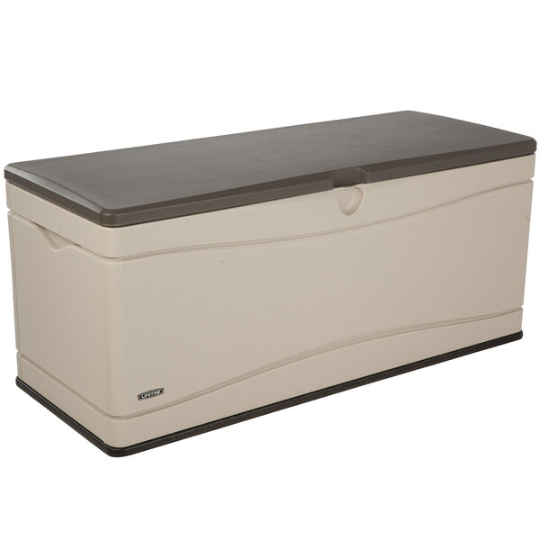Lifetime 60012 Brown 130 Gallon Outdoor Storage Box